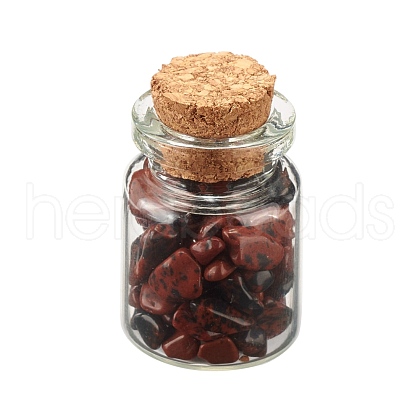 Transparent Glass Wishing Bottle Decoration DJEW-A001-01A-02-1