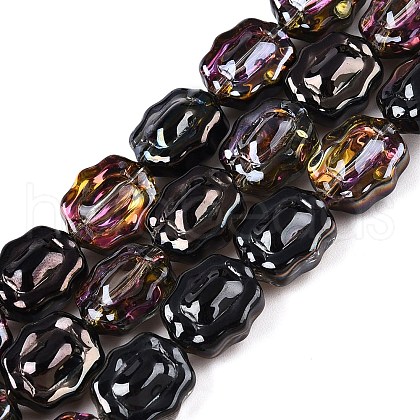 Electroplate Glass Beads Strands EGLA-T021-05K-1