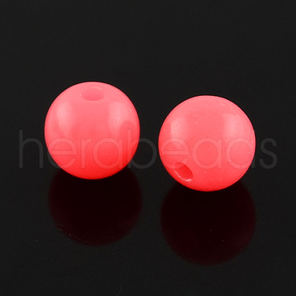 Fluorescent Acrylic Beads MACR-R517-6mm-08-1