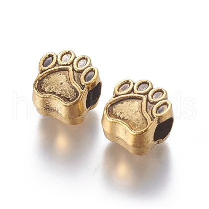 Tibetan Style European Beads X-MPDL-6160-AG-RS-1