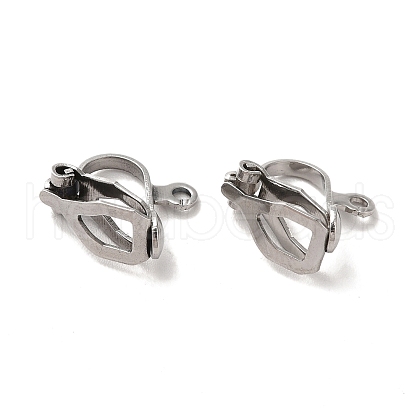 304 Stainless Steel Clip-on Earring Findings STAS-E192-05P-1