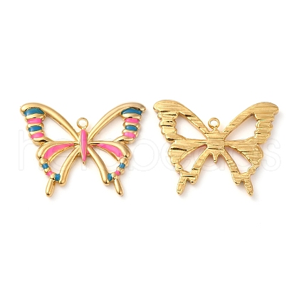 304 Stainless Steel Enamel Pendants STAS-K256-13G-01-1