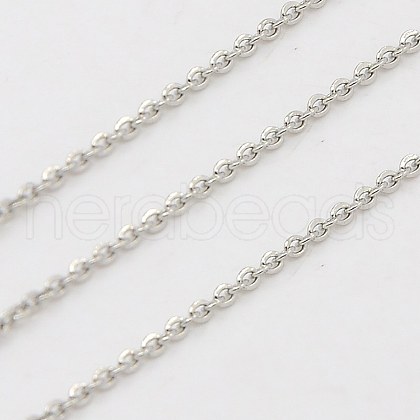 Tarnish Resistant 304 Stainless Steel Cable Chains CHS-H001-23P-B-1