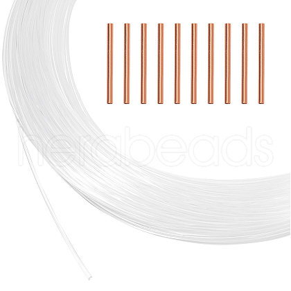 BENECREAT Transparent Round Nylon Bonings FIND-BC0003-53-1