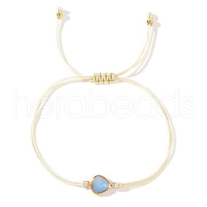 Elegant Golden Edge Glass Link Bracelets for Girlfriend and Family KK2420-1-1