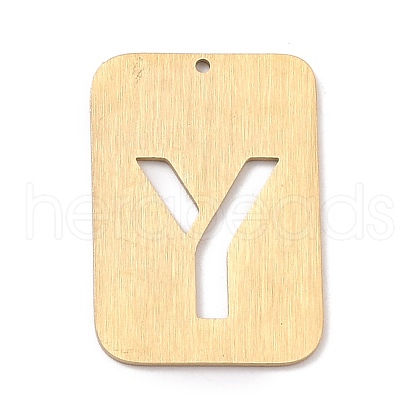Ion Plating(IP) 304 Stainless Steel Pendants STAS-K216-49Y-G-1