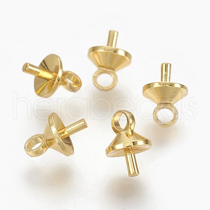 Brass Peg Bails Pendants KK-L165-18G-1