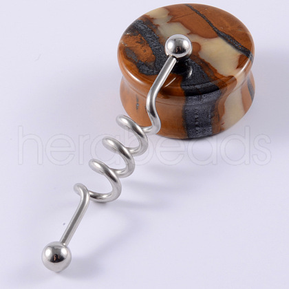304 Stainless Steel Long Barbell Cartilage Earrings FS-WGA4435-05-1