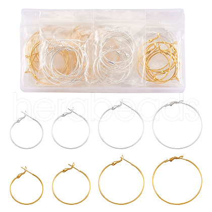 Brass Hoop Earrings KK-TA0007-79-NF-1