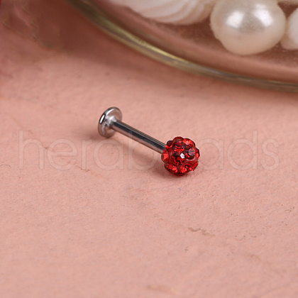 316L Surgical Stainless Steel Round Ball Threadless Labrets WGEF4A7-06-1