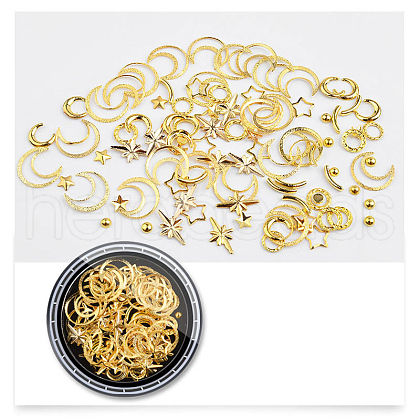 Brass Nail Art Decorations MRMJ-R052-83A-1