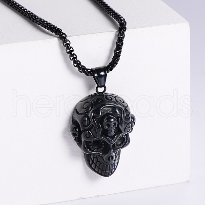 Punk Style 316L Surgical Stainless Steel Pendant Necklace for Men FS-WG50E14-03-1