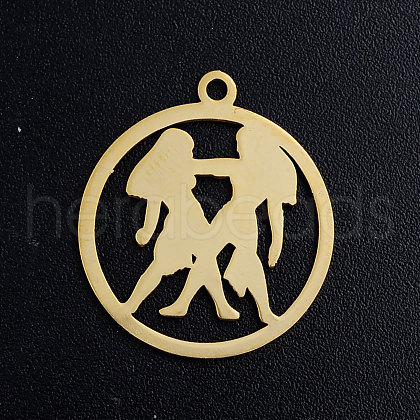 201 Stainless Steel Pendants STAS-S105-JN363-3-1