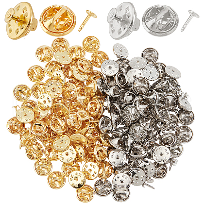 SUNNYCLUE 120Set 2 Colors Iron Lapel Pin Backs IFIN-SC0001-41-1