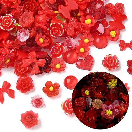 Luminous Opaque Resin Cabochons CRES-U006-01I-1