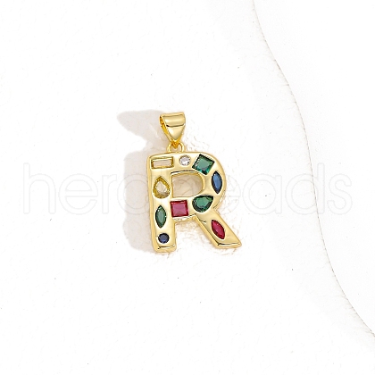 Brass Micro Pave Cubic Zirconia Pendants PW-WG10C3A-06-1