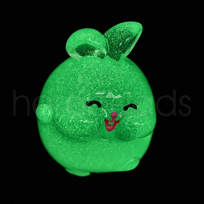 Luminous Resin Rabbit Ornament CRES-M020-03D-1