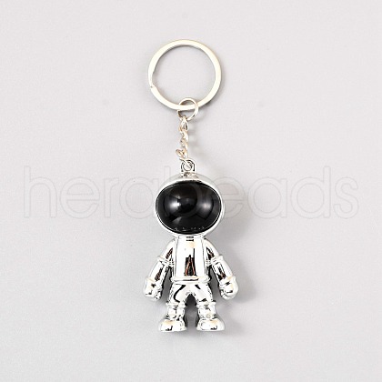 Plastic Astronaut Keychains KEYC-WH0024-02P-1