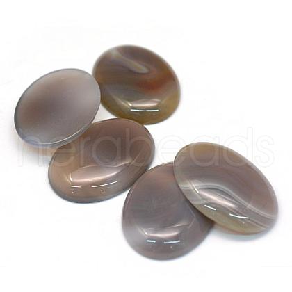 Oval Dyed Natural Striped Agate/Banded Agate Cabochons G-R349-30x40-12-1