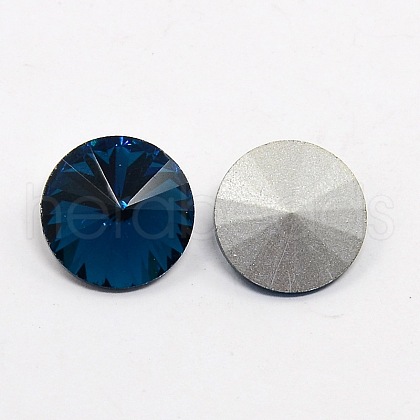 Glass Pointed Back Rhinestone RGLA-R003-14mm-12-1