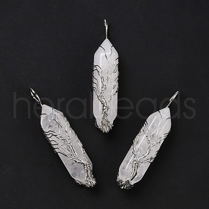 Natural Quartz Crystal Big Pendants G-I322-02P-07-1