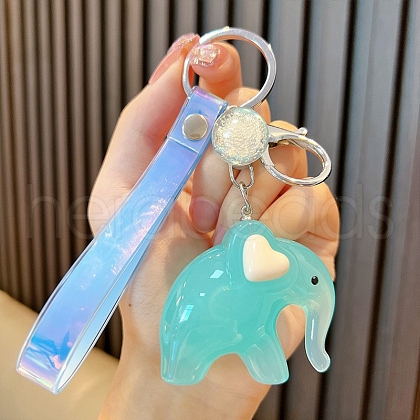 Acrylic Cartoon Elephant Keychain PW-WG3B5EB-06-1