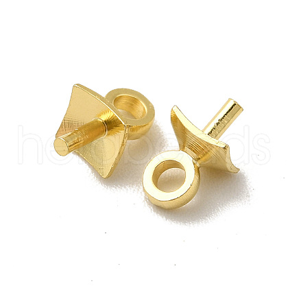 Brass Eye Pin Peg Bails KK-H442-28G-1