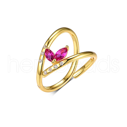 Elegant S925 Sterling Silver Micro Pave Cubic Zirconia Ring for Woman UB7342-1-1