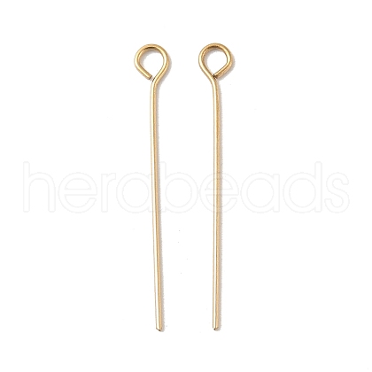 304 Stainless Steel Eye Pins STAS-K293-13G-0.6x26mm-1
