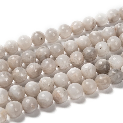 Natural White Crazy Lace Agate Bead Strands X-G-D840-55-8mm-1