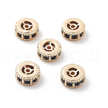 Brass Micro Pave Cubic Zirconia Beads KK-R216-10A-KCG02-1