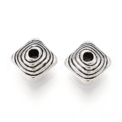 Tibetan Style Alloy Beads TIBE-N013-07AS-1