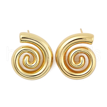 Rack Plating Brass Stud Earrrings EJEW-L097-08G-1