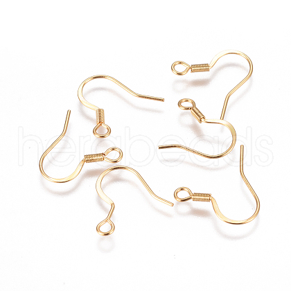 304 Stainless Steel French Earring Hooks STAS-F227-24-G-1