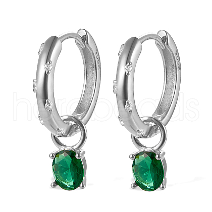S925 Sterling Silver Flat Round Hoop Earrings NE2810-4-1