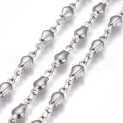 Tarnish Resistant 304 Stainless Steel Link Chains STAS-P219-37-1