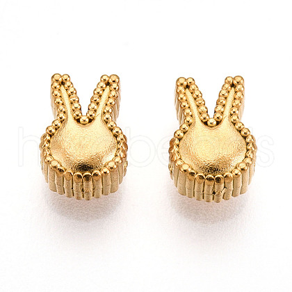 Ion Plating(IP) 304 Stainless Steel Charms STAS-N110-02G-1