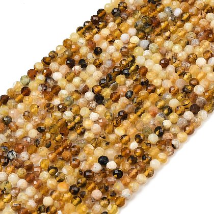 Natural Yellow Opal Beads Strands G-RM2025-A35-6mm-1
