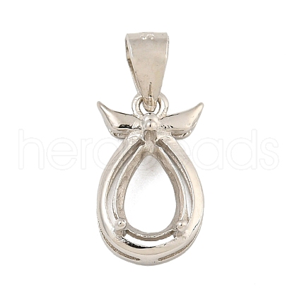 925 Sterling Silver Pendant Cabochon Settings STER-B005-19P-1