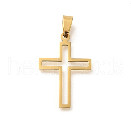 201 Stainless Steel Pendants STAS-R132-01G-01-1