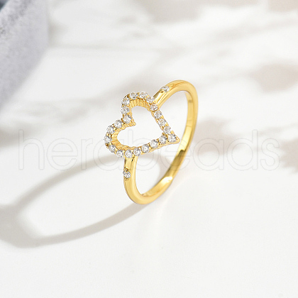 925 Sterling Silver Micro Pave Zirconia Finger Rings for Women SF4347-4-1