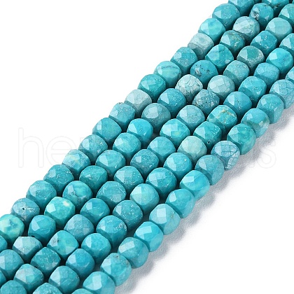 Natural Howlite Beads Strands G-G001-B01-01-1