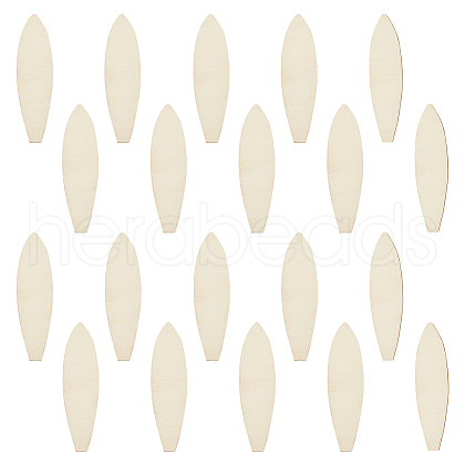 WADORN 20Pcs Unfinished Wooden Cutouts DIY-WR0003-66-1