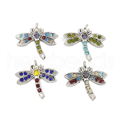 Alloy Rhinestone Pendants FIND-A049-06AS-1