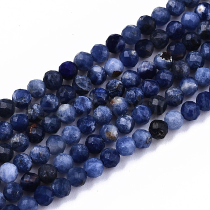 Natural Sodalite Beads Strands G-S362-070-1