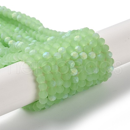 Imitation Jade Glass Beads Strands EGLA-A034-J4mm-MB01-1