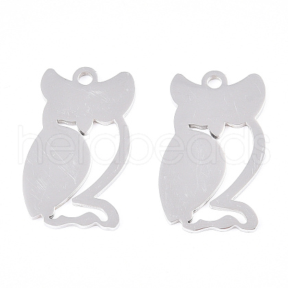 Non-Tarnish 201 Stainless Steel Stamping Blank Tag Pendants STAS-T008-018-1-1