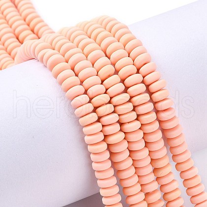 Handmade Polymer Clay Beads Strands X-CLAY-N008-008-35-1