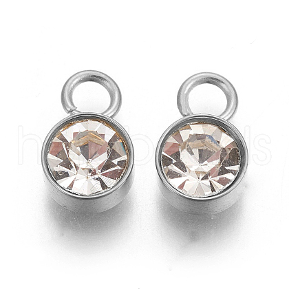 Glass Rhinestone Charms STAS-F189-P13-1