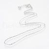Iron Cable Chains Necklace Making MAK-R016-50cm-P-2